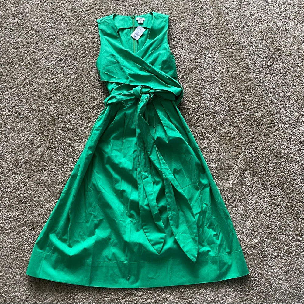J.Crew Vibrant Green Dress